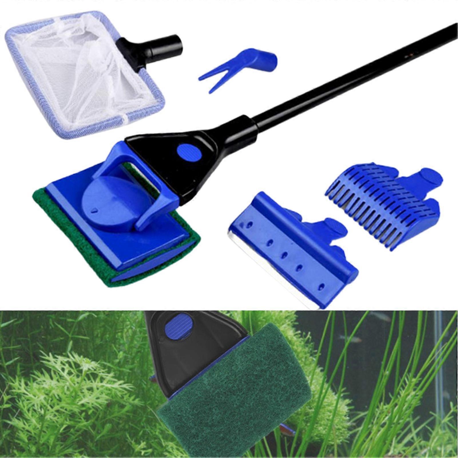 Fish Tank Cleaner Multifunctional Stretchable ABS Smellless 5 in 1 Clean Set for Water Changing KAESI