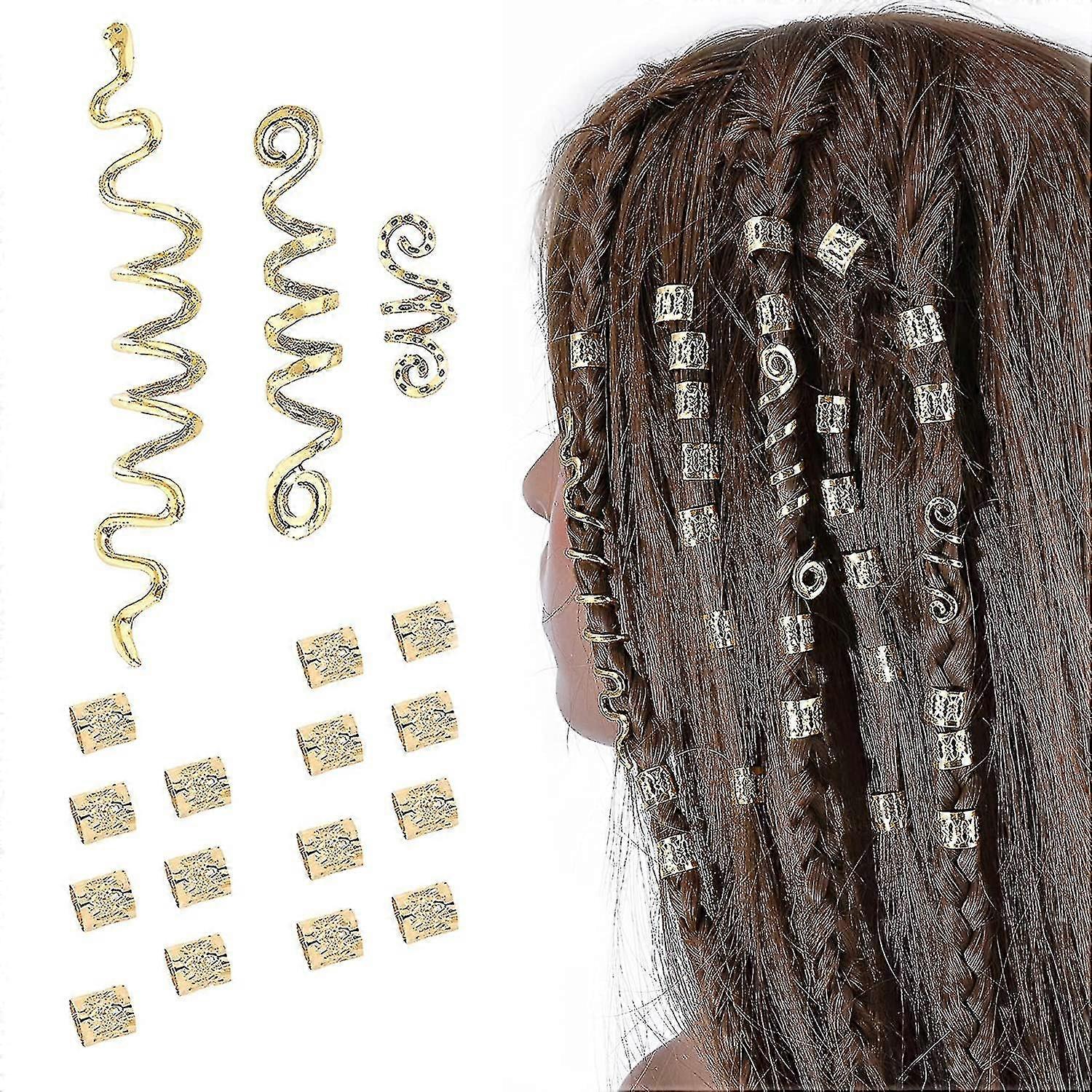 18pcs Hair Accessories Loc Hair Jewelry For Women Braids