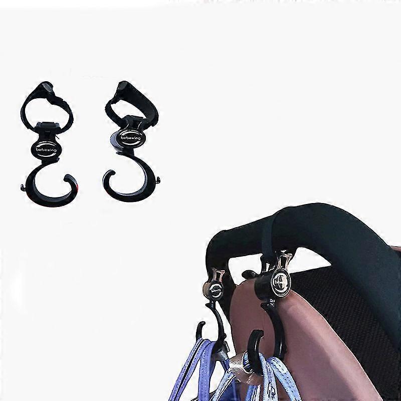 2pcs Bébé Poussette Crochets 360 Degrés Rotation Cintre Pram Bébé Siège d’auto Organiser