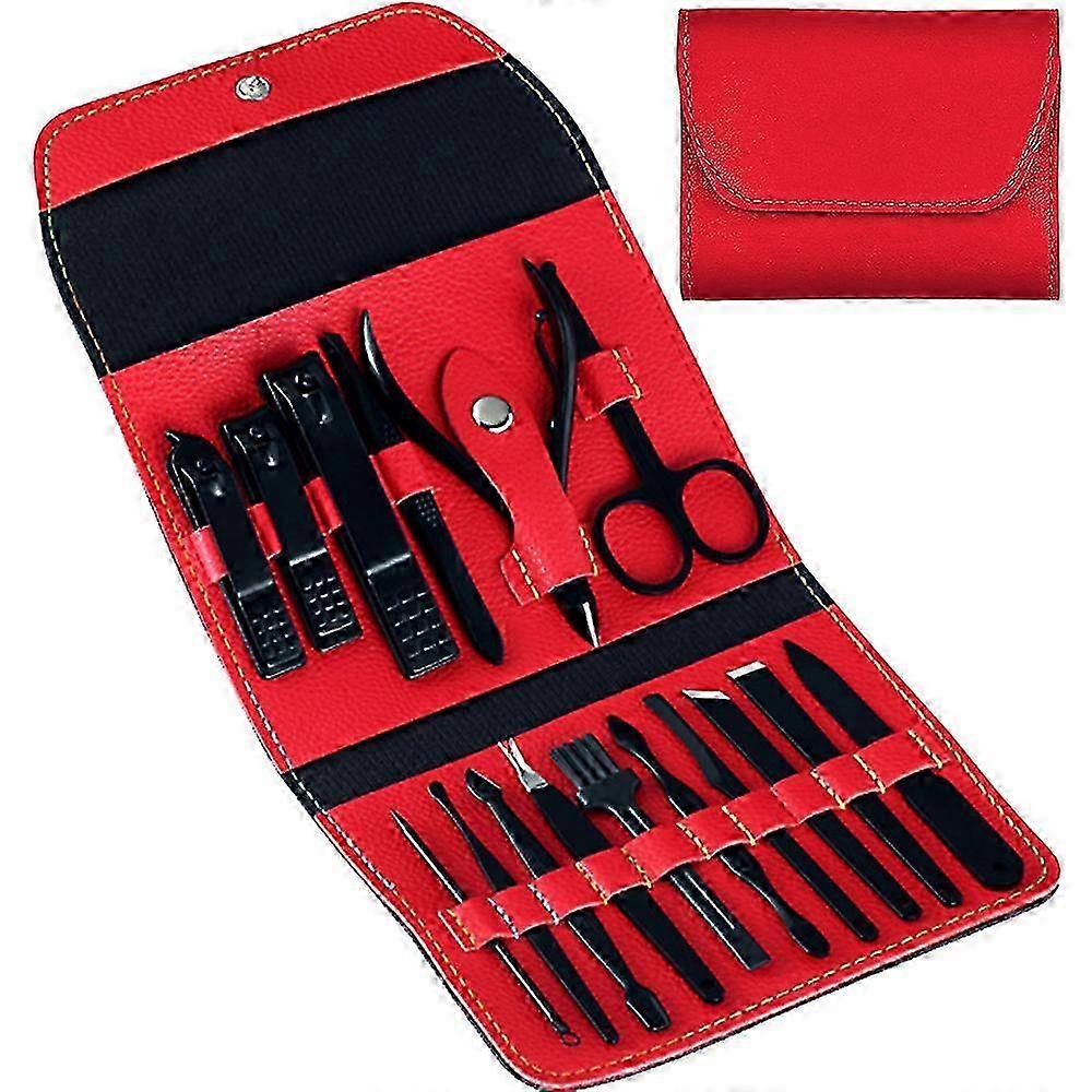 Professional Manicure Set, 16 Pieces Pedicure Kit Nail Clipper Set