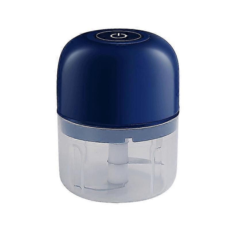 Usb Rechargeable High Efficiency Large Grinder, Garlic Smasher For Grinding Dried Fresh Herbs And Spices (1 Piece - Blue)