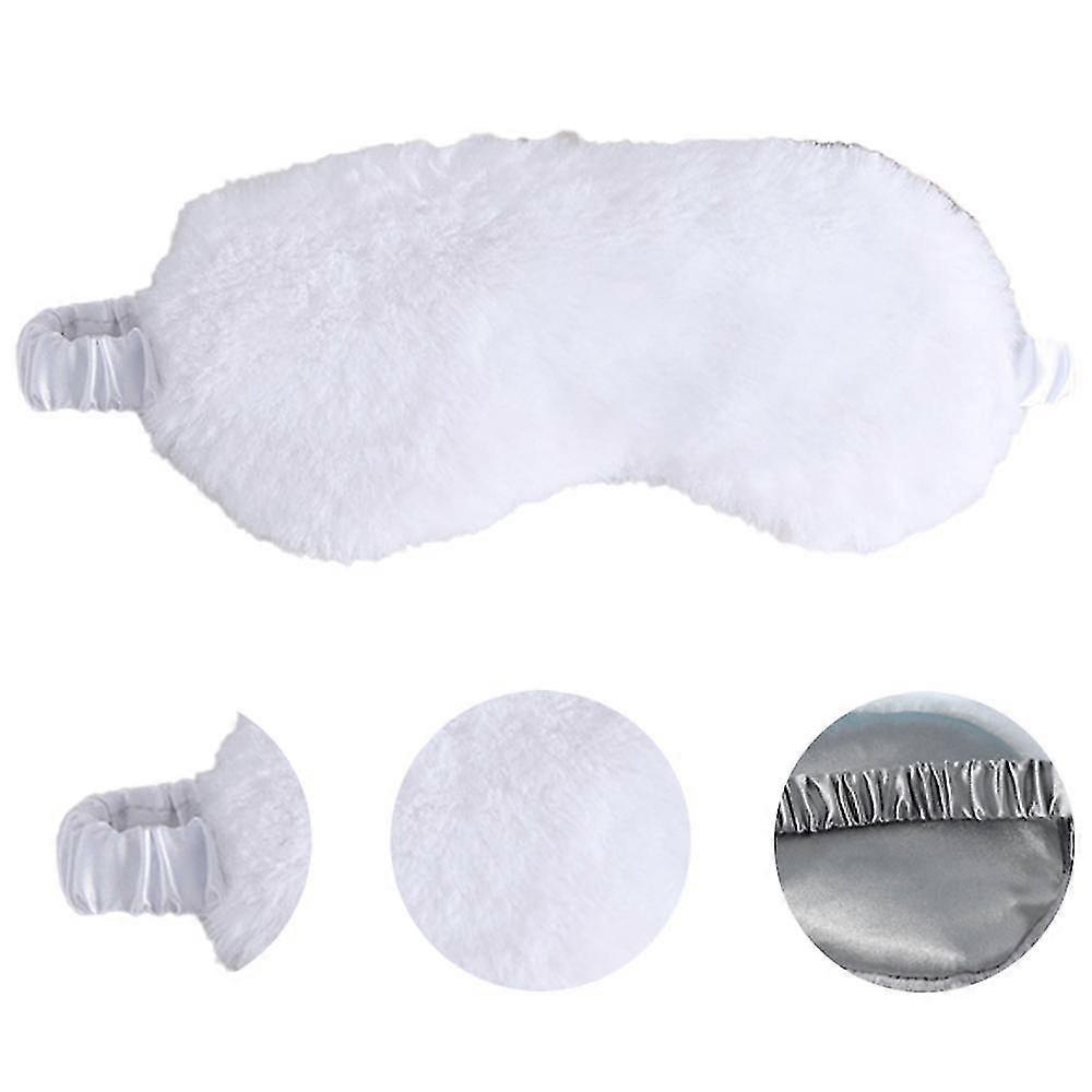Plush Eye Mask Autumn And Winter Comfortable Skin-friendly Artificial Silk Eye Mask Shading Sleep