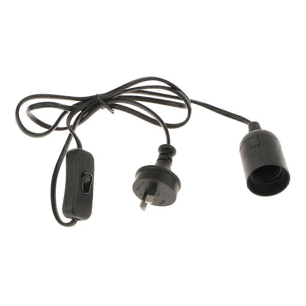 E27 Light Bulb Socket Lamp Holder To AU Plug Power Cord Adapter with Switch