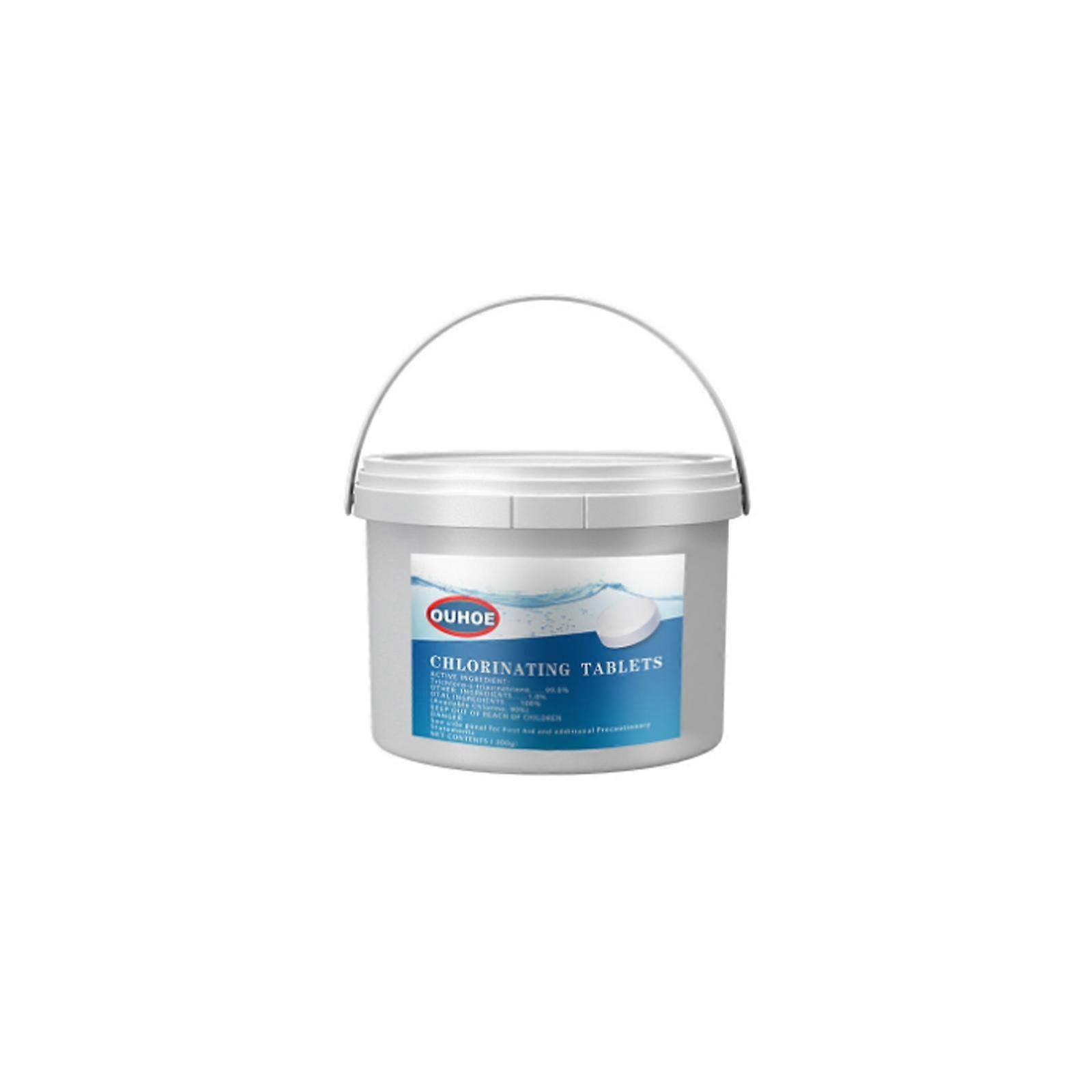 swimming pool effervescent tablets, decontamination and cleansing swimming pool cleaning tablets, barreled effervescent tablets 300g