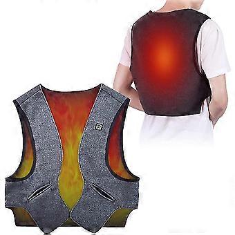 Men Autumn And Winter High Quality Heated Vest Electric Heated Jackets Men Graphene Heat Coat USB Heating Padded Jacket