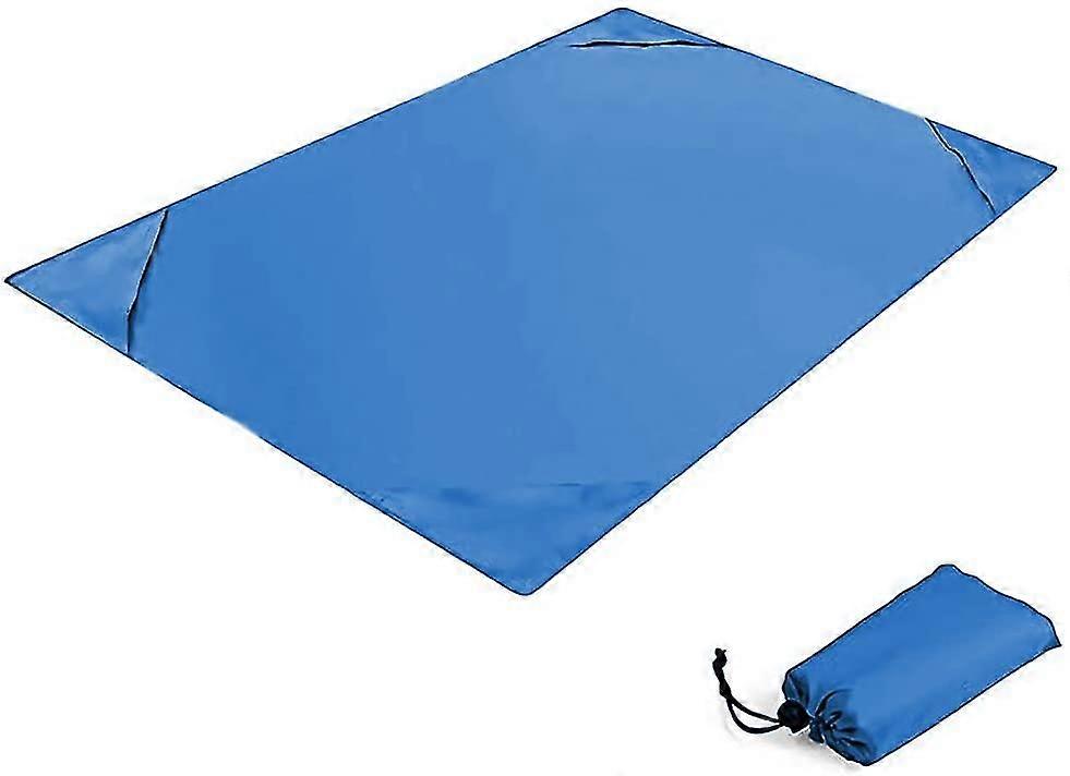 ピクニックブランケット200x140cm屋外コンパクトビーチブランケットポケット毛布防水