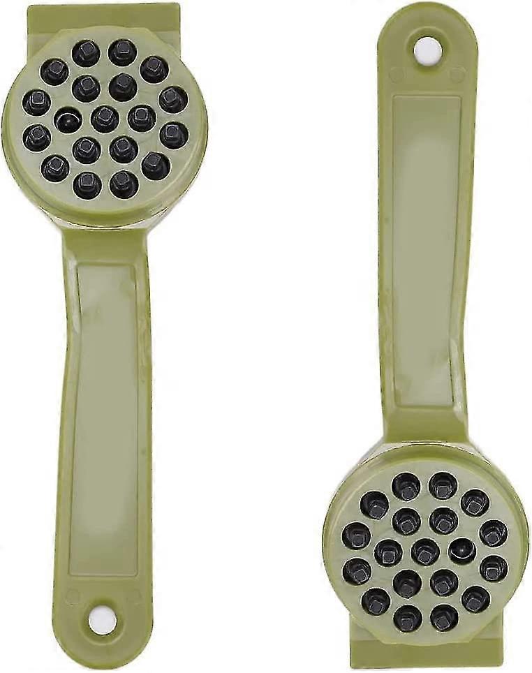 Fishing Scale Brush Fish Scale Scraper For Home Cooks Fishing Fishing Scale Brush Fast Remove Cleaning Peeler Scale Scraping(2pcs, Green)