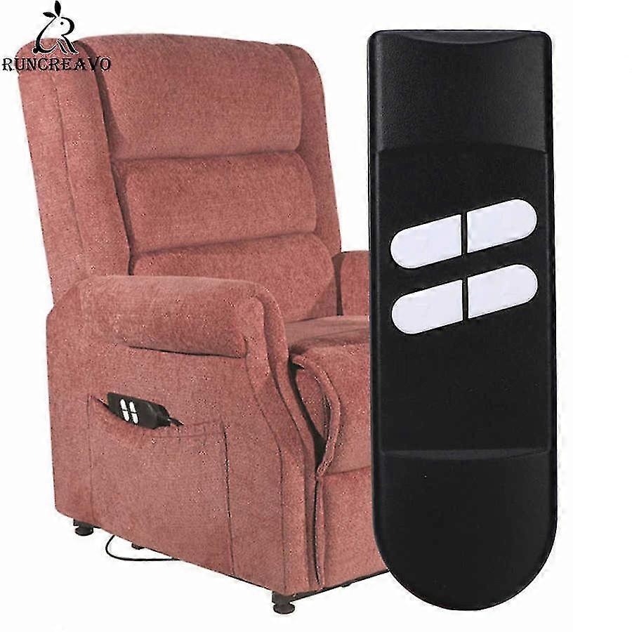 肘掛け椅子の電気ソファーのテレビのリモコン17x 6 x 5.5cmを持ち上げるための黒い上昇の椅子のボタンの電気リクライニングチェアのコントローラー4ボタン