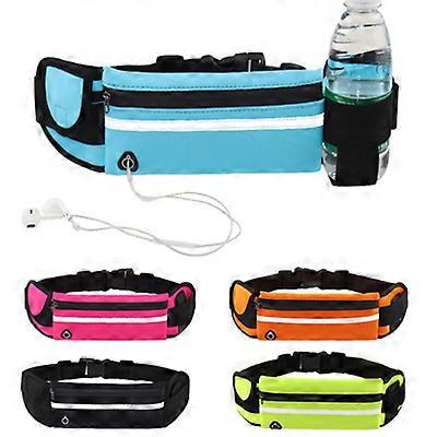 الرياضة في الهواء الطلق كيس حزام للماء مع قطاع عاكس غير مرئية زجاجة المياه حزام حقيبة اللياقة البدنية تشغيل ركوب حزام حقيبة