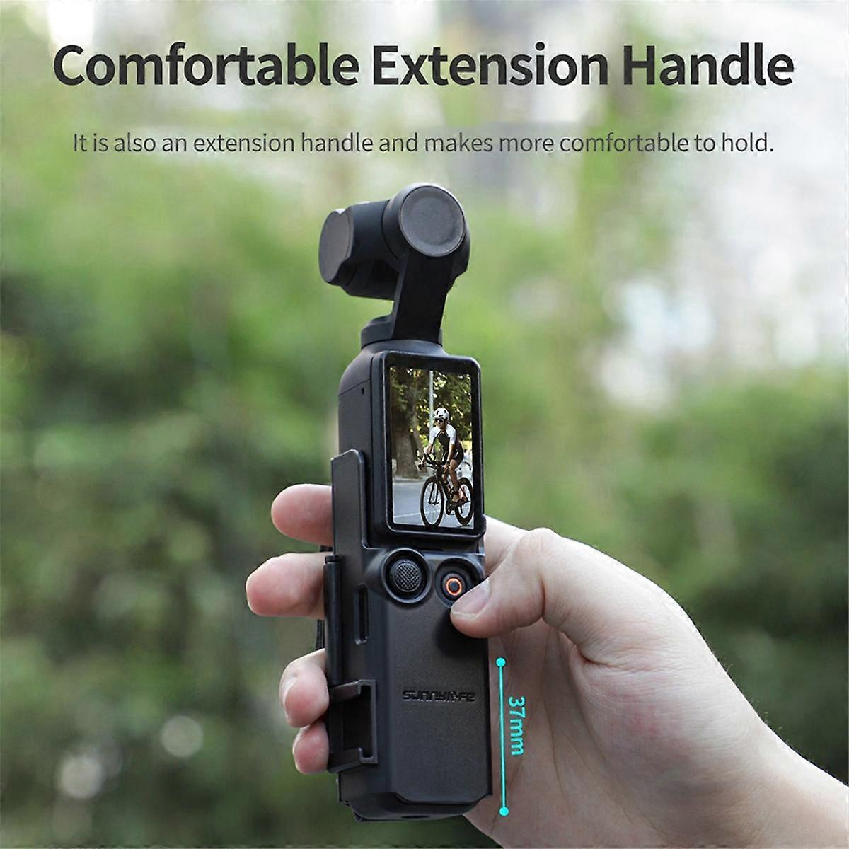 for Pocket 3 Portable Handle with Cold Shoe Expansion Protective Bezel Extension Multi-Function Handle Accessory
