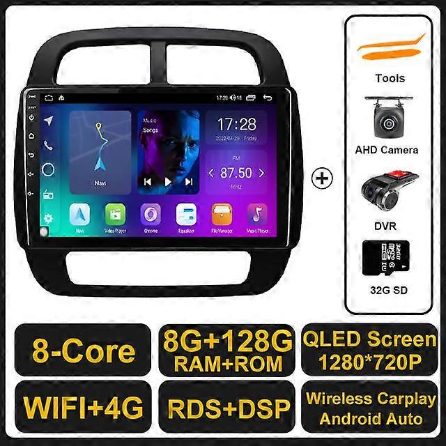Android 11 Für Renault KWID K-ZE 2015 - 2019 Autoradio Stereo Multimedia Video Player Navigation GPS Wireless Carplay DSP RDS