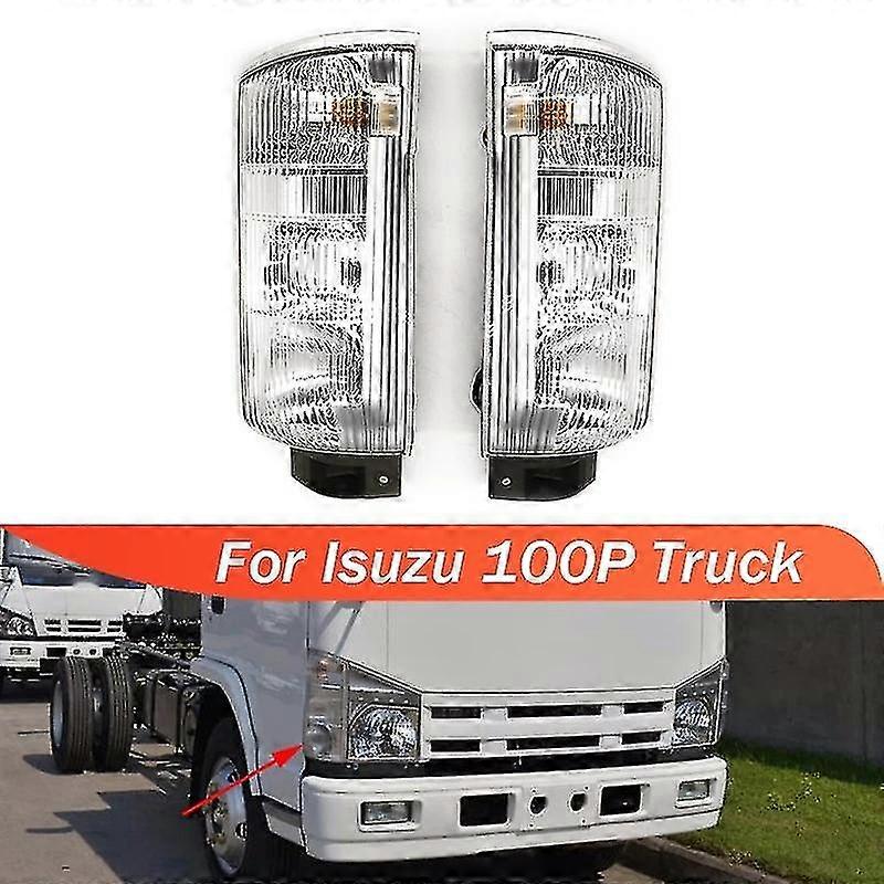 For Isuzu 100p Truck Car Front Bumper Headlight Headlamp Side Marker Corner Turn Signal Light Lamp