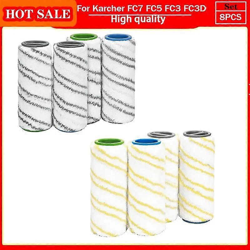 Per Karcher FC7 FC5 FC3 Rulli in microfibra per Karcher 2.055-006.0 per la pulizia di pavimenti duri Rulli di ricambio per la casa intelligente