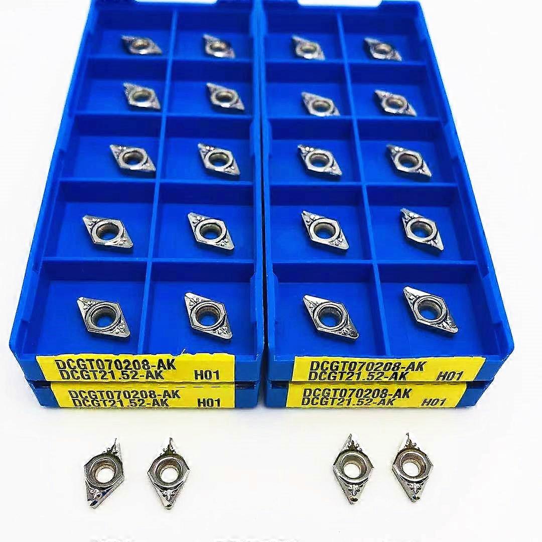 10PCS DCGT070208 -AK H01 CNC insert outer circle aluminum alloy CNC lathe high quality 100% aluminum cutting tool