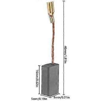 10 Stück Elektromotor-Kohlebürsten – Ersatz 1/2 X 5/17 X 1/4 Zoll, Mit Draht & Feder