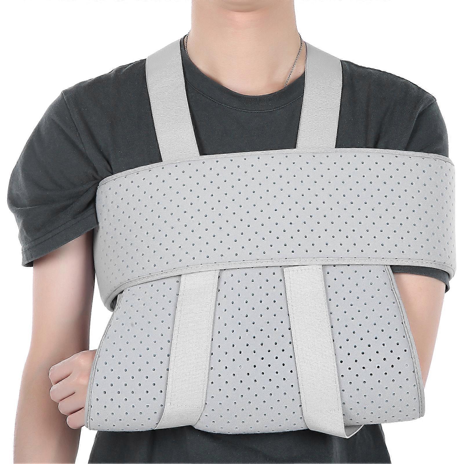 Arm Sling Support with Fixing Band compatible Broken Fractured Bones Dislocation Sprains