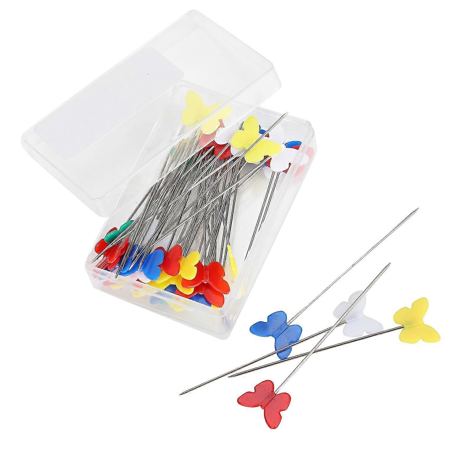 50Pcs Colorful Butterfly Sewing Straight Pins - Quilting Tool for DIY Crafting