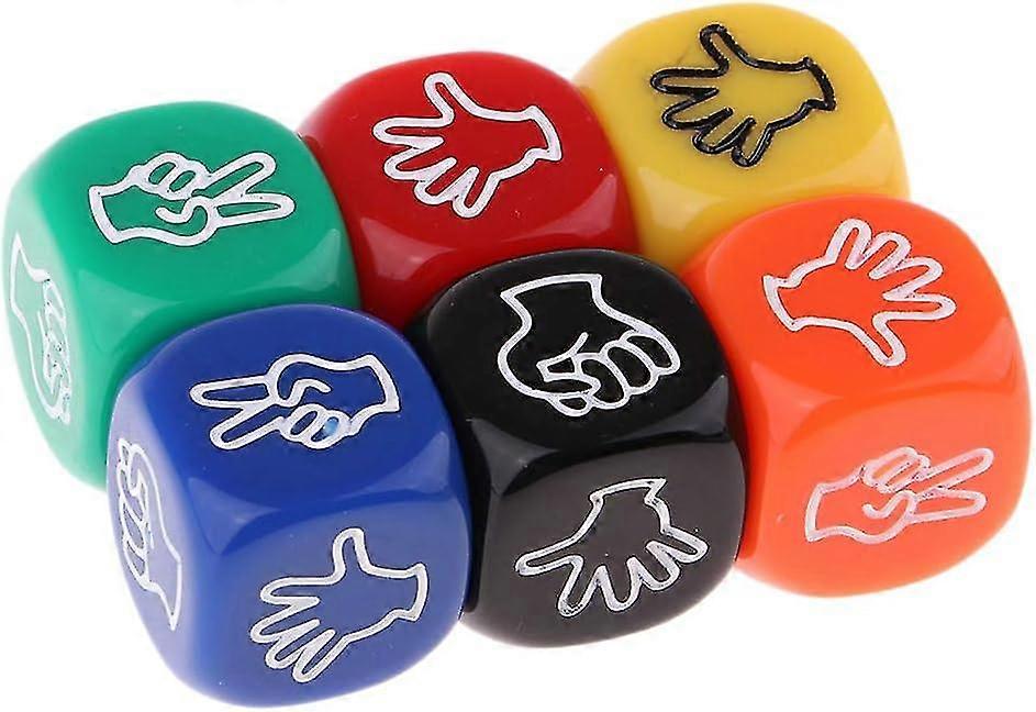 6pcs Ds Jeu De Devinettes Diffrentes Couleurs Ds  6 Faces Pour Je