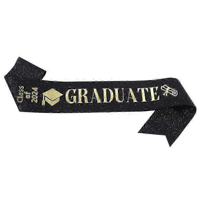 Graduation Ceremony Sash Belt, Glittery Graduation Party Accessory