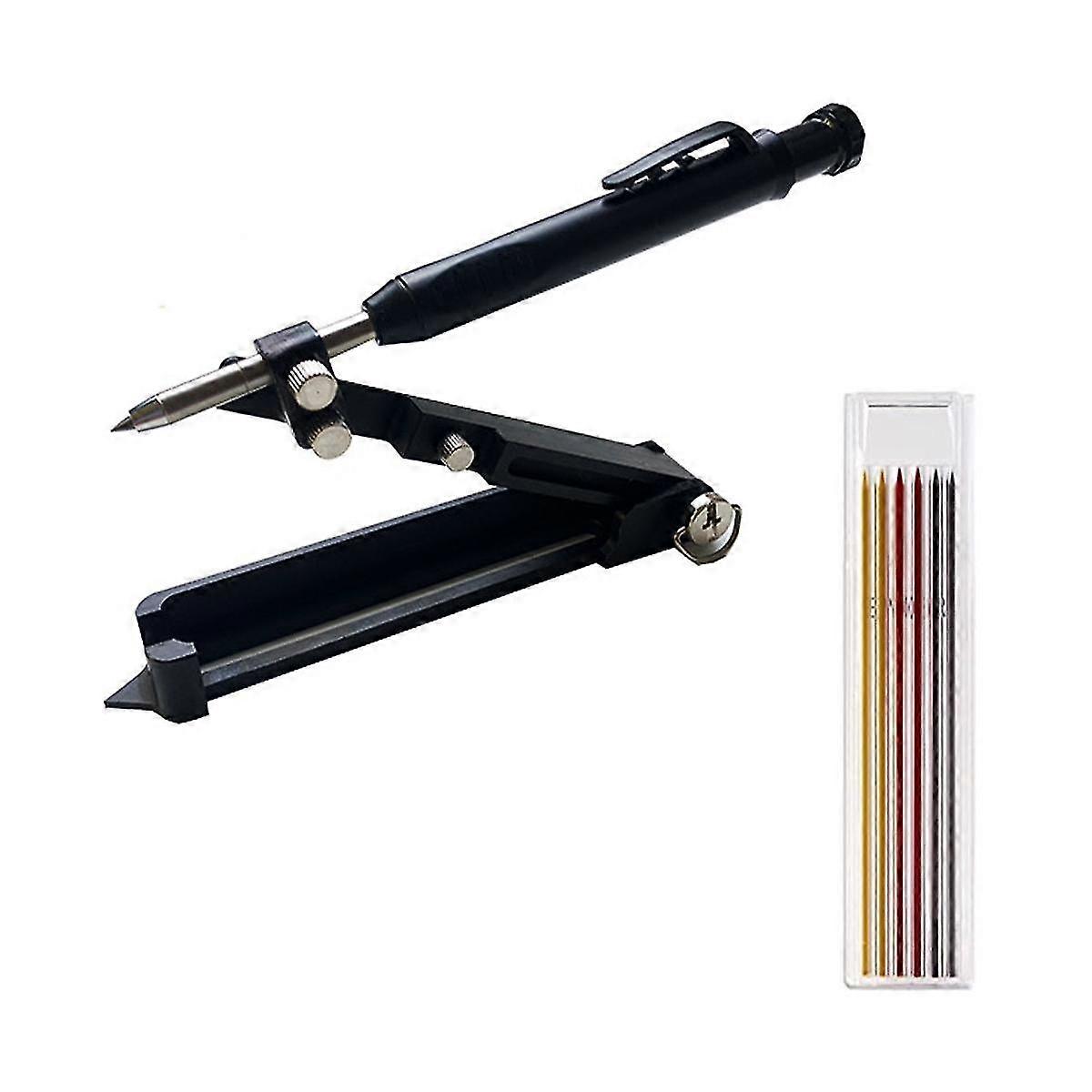 Multifunctional Scribing Tool Building Aluminum Alloy Scribing Tool With Deep Hole Compasses Profiler Floor Angler