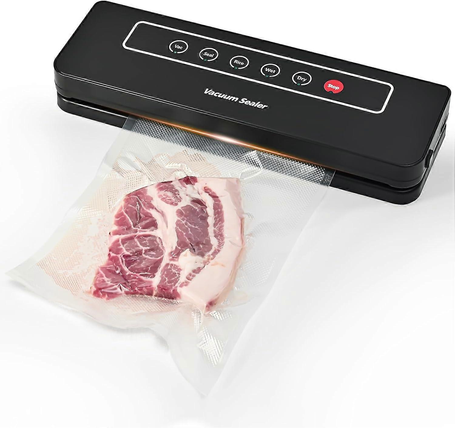 Vacuum Sealer Machine Fresh Dry Wet Food Saver Storage With Bags Built-in Cutter