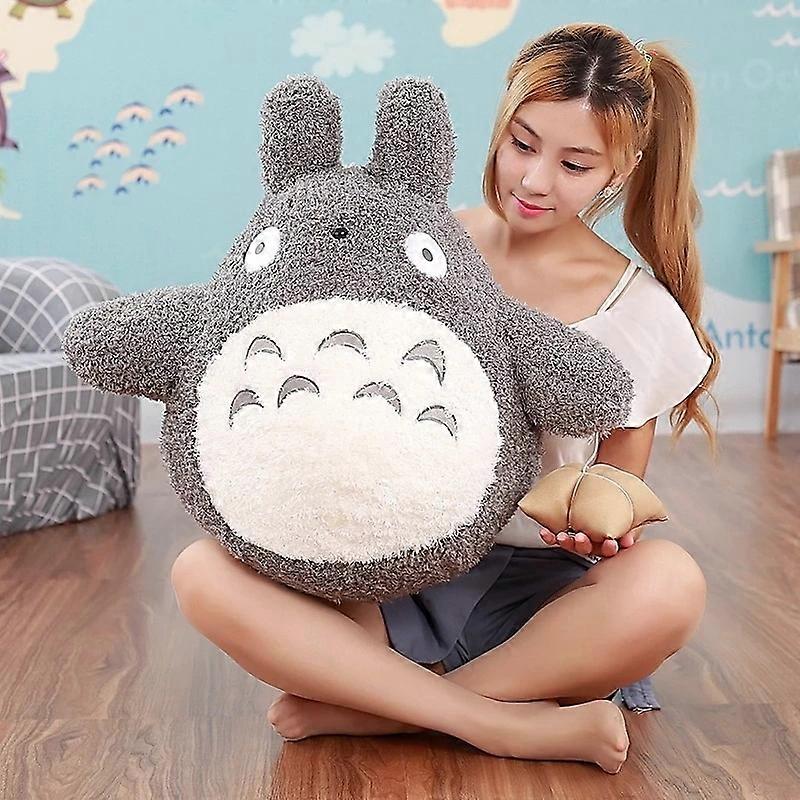 גודל גדול אנימה Totoro בובה קטיפה צעצועי קטיפה מצוירים טוטורו רך קטיפה ממולאים כרית בעלי חיים ילדים מתנה עיצוב הבית חג המולד מתנה