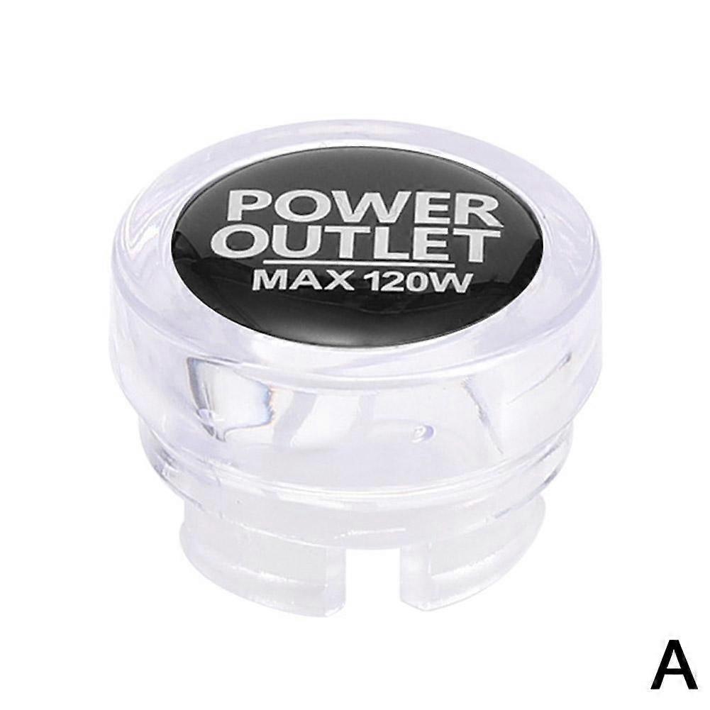 Dustproof Car Cigarette Lighter Cover - Universal Accessory Cap for Automotive Lighter Interface Decorations