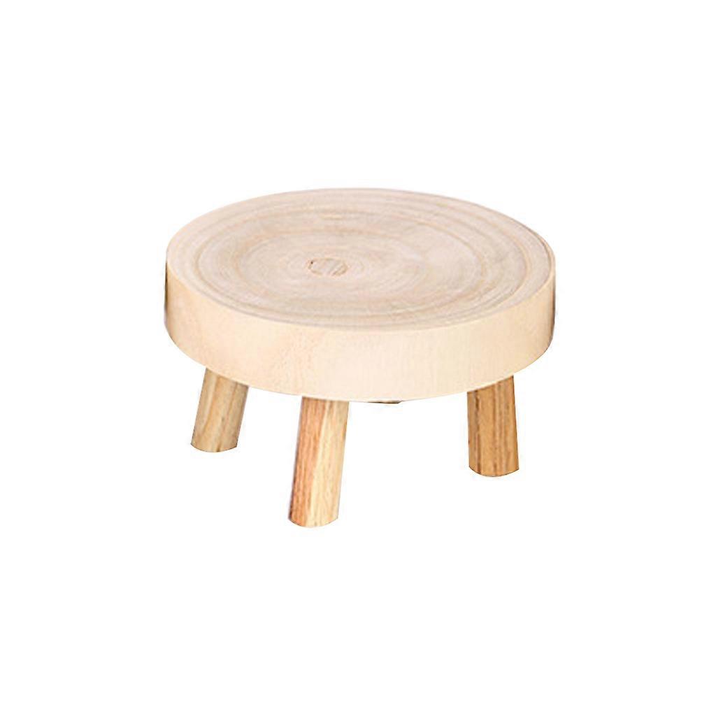 Tabouret bas en bois massif petit pour banc ménage salon facile à utiliser enfant