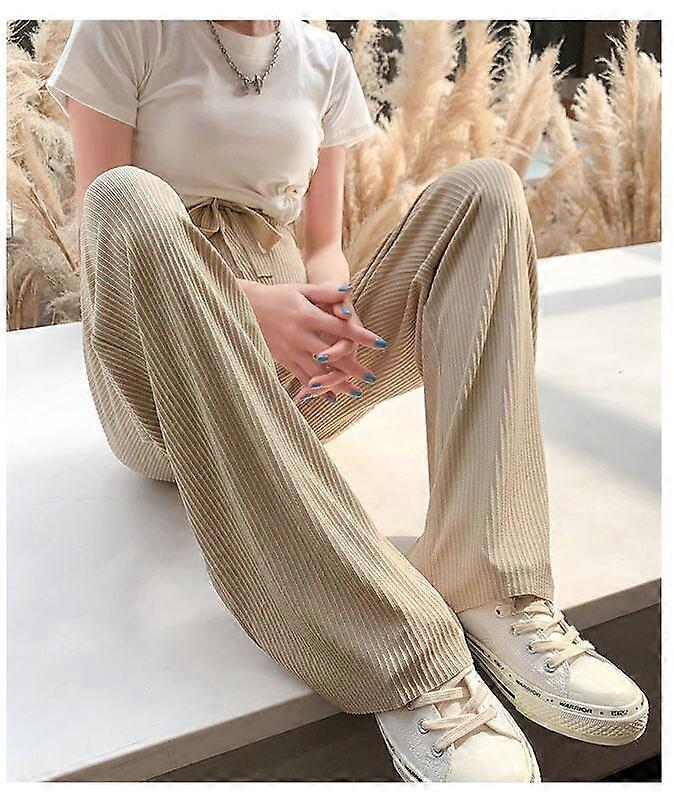 Summer Thin Ice Cool Feel Maternity Long Pants Wide Leg Loose Drawstring Belly Clothes for Pregnant Women Pregnancy Trousers Skirts