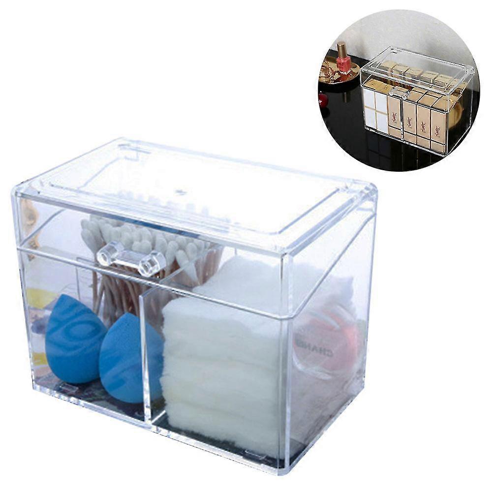 Pad H Dispenser Ball And Swab Stora With Lid Clear Acrylic Round Izer