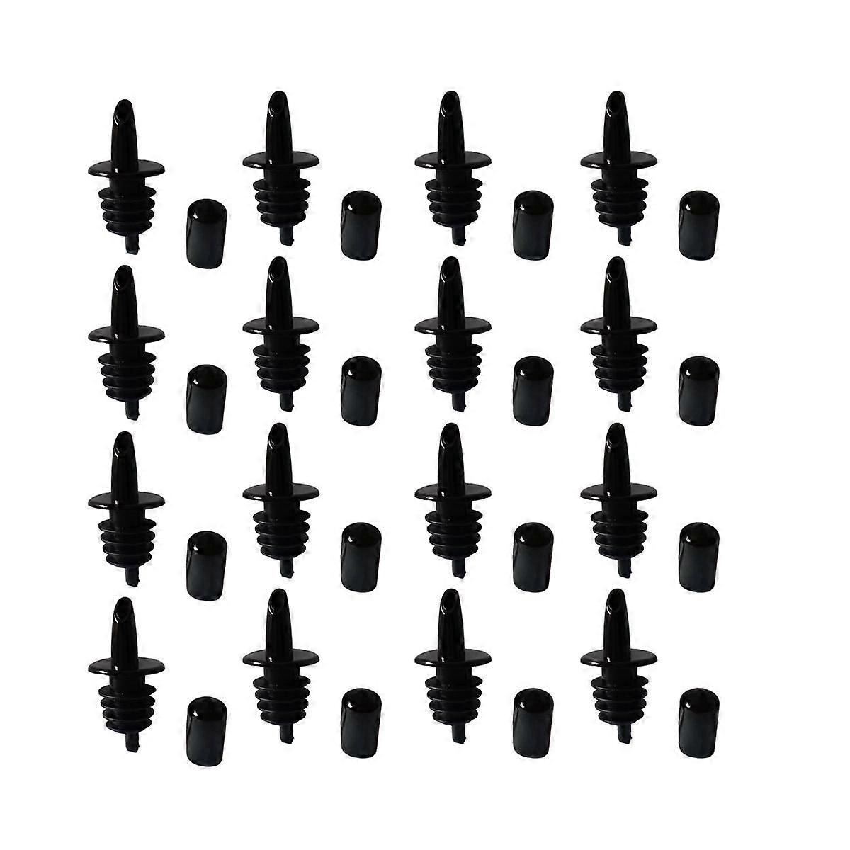 50PCS Bottle Pourers Syrup Pourer Pour Spouts Plastic Liquor Bottle Pourers with Rubber Pourers Dus