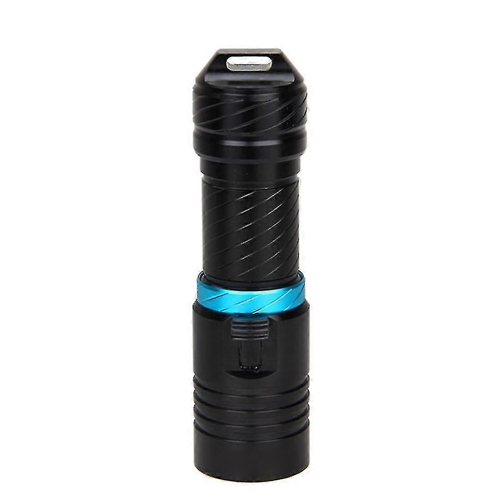 Blue Waterproof Underwater T6 Led Flashlight Torch Light