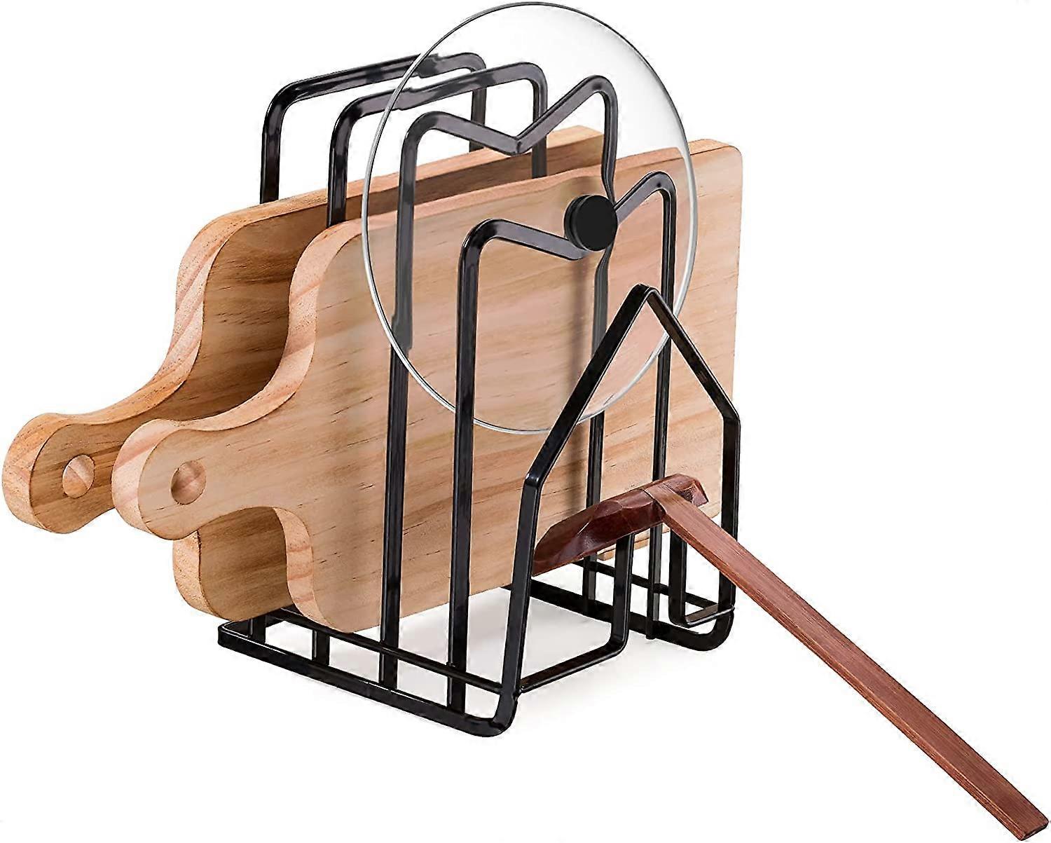 Skärbräda Rackhållare Skärbräda Organizer, Stativhållare Gryta Pan Lock Organizer Rack för diskavlopp Köksbänkskiva Cookie Sheet Förvaring