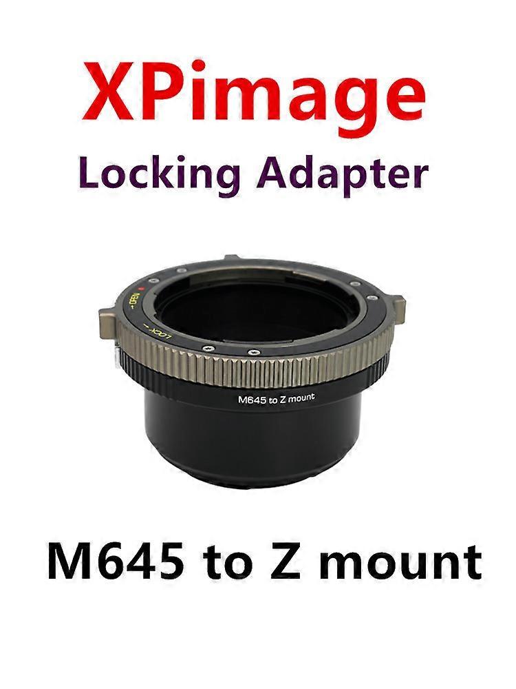 XPimage Adapter for Mamiya645 Lens to Nikon Z Full Frame Mirrorless Camera,M645 to Z mount Z5 Z6II Z50 Z6 Z7II Z9 ZFC Leica APO