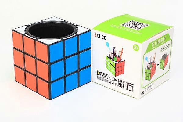 ZCUBE 3x3 Pen Holder Magic Cube Case Piggy Bank 3x3x3 9.5cm Speed Cubo Twist Puzzle Office Decoration Gifts Toys for Kids Adults