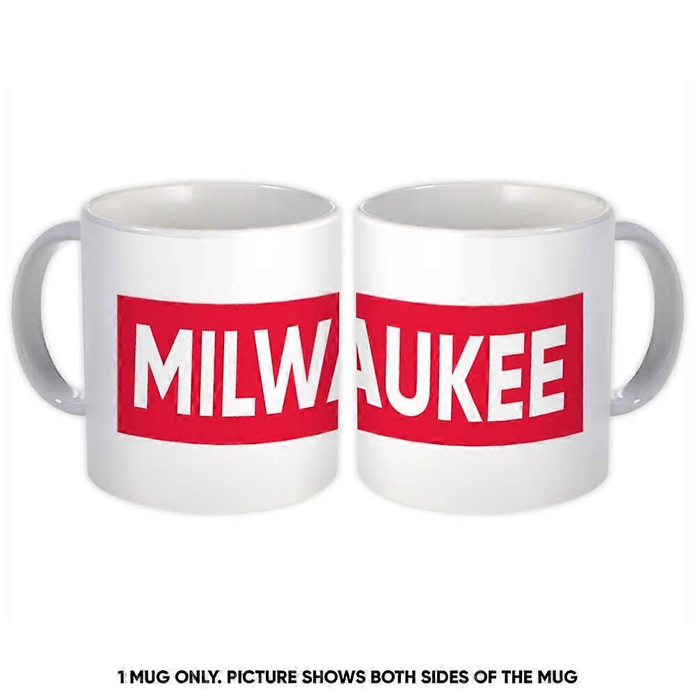 Gift Mug: Madison Wisconsin Red