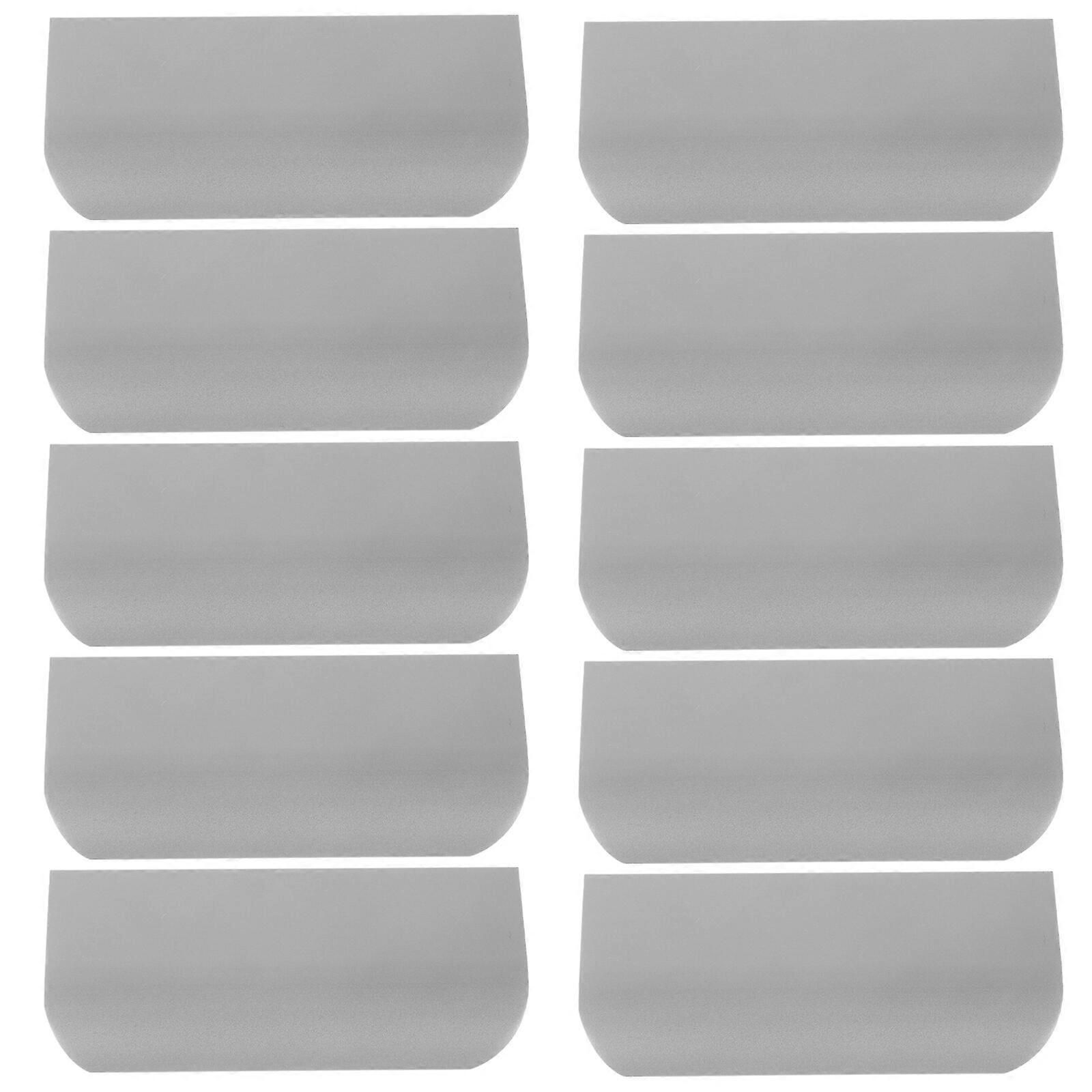 10pcs Drawer Handles Cabinet Finger Pulls Wardrobe Door Handles Furniture Concealed Handles