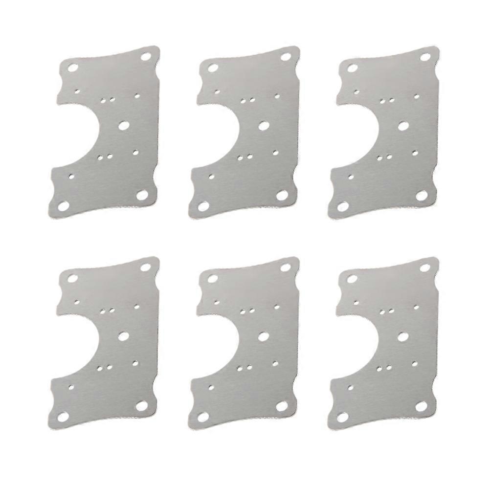 6 τεμ μεντεσέδες ντουλάπια κουζίνας βραχίονα επισκευής μεντεσές πιάτο από ανοξείδωτο χάλυβα επιδιορθώνοντας πλάκα μεντεσέ πλάκα επισκευής έπιπλα γραφείου