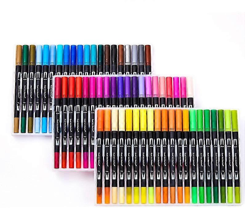 Double-ended Marker Pen Fine Point Color Line Pen Art Painting Marker And Highlighter Coloring