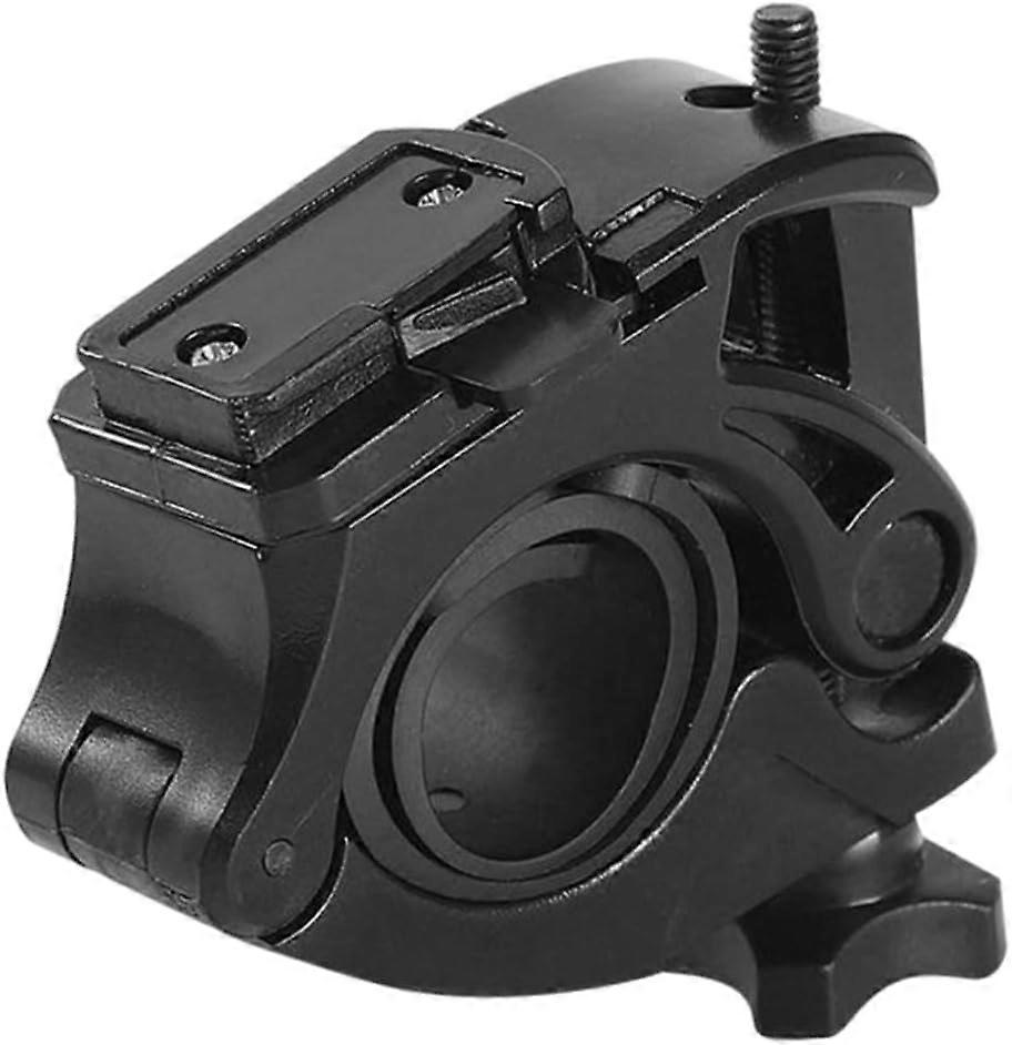 Bike Flashlight Bracket Adjustable Universal Bicycle Light Mount Cycling Torch Clip(Black)(1Pcs)