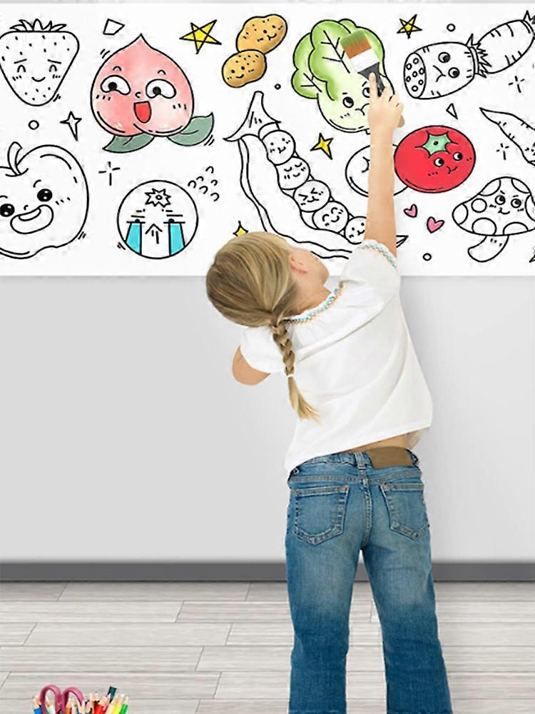 Promotion,Childrens Drawing Roll Paper For Kids,coloring Paper Roll Diy Painting Color Filling Paper,children's Drawing Roll Sticky Drawing Art Paper