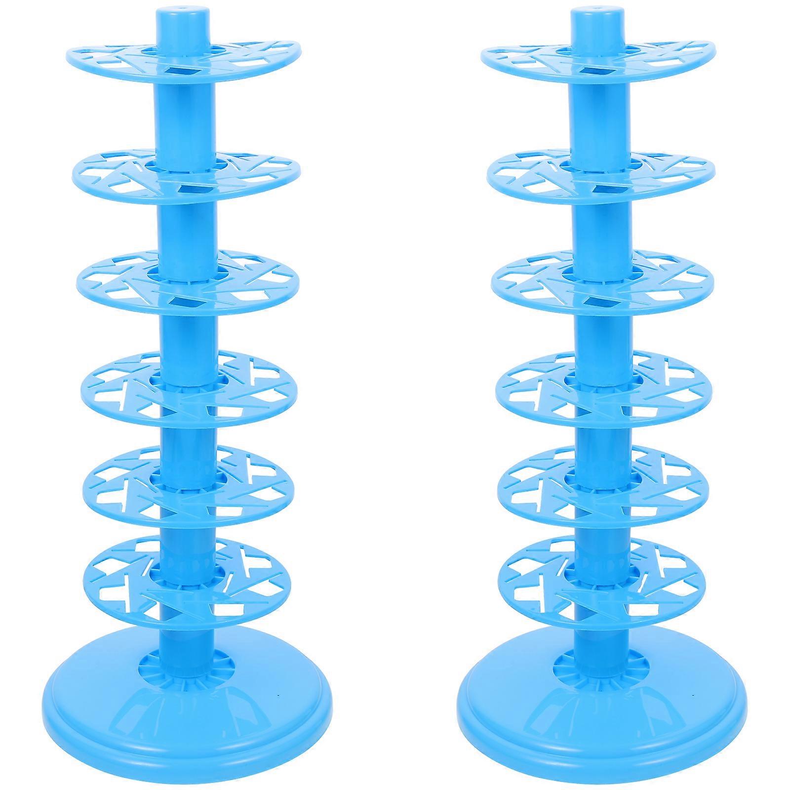 2Pcs Tiered Lollipop Stand Decorative Lollipop Stand Lollipop Show Base 6 Layers