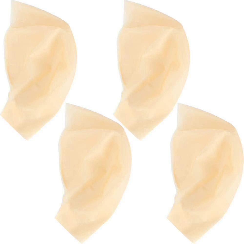 Kahle Kappe Latex Kahle Mütze Für Erwachsene Make-up Kahlkopf Perücke Mütze Kostüm Accessoire 4pcs
