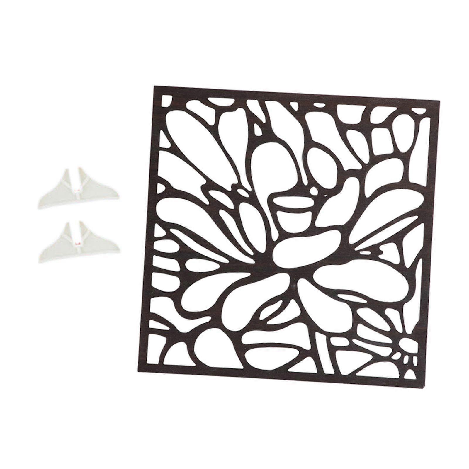 Light and Shadow Board Photo Prop 11.8x11.8inch Waterproof Reusable PVC Foam Lotus Pattern