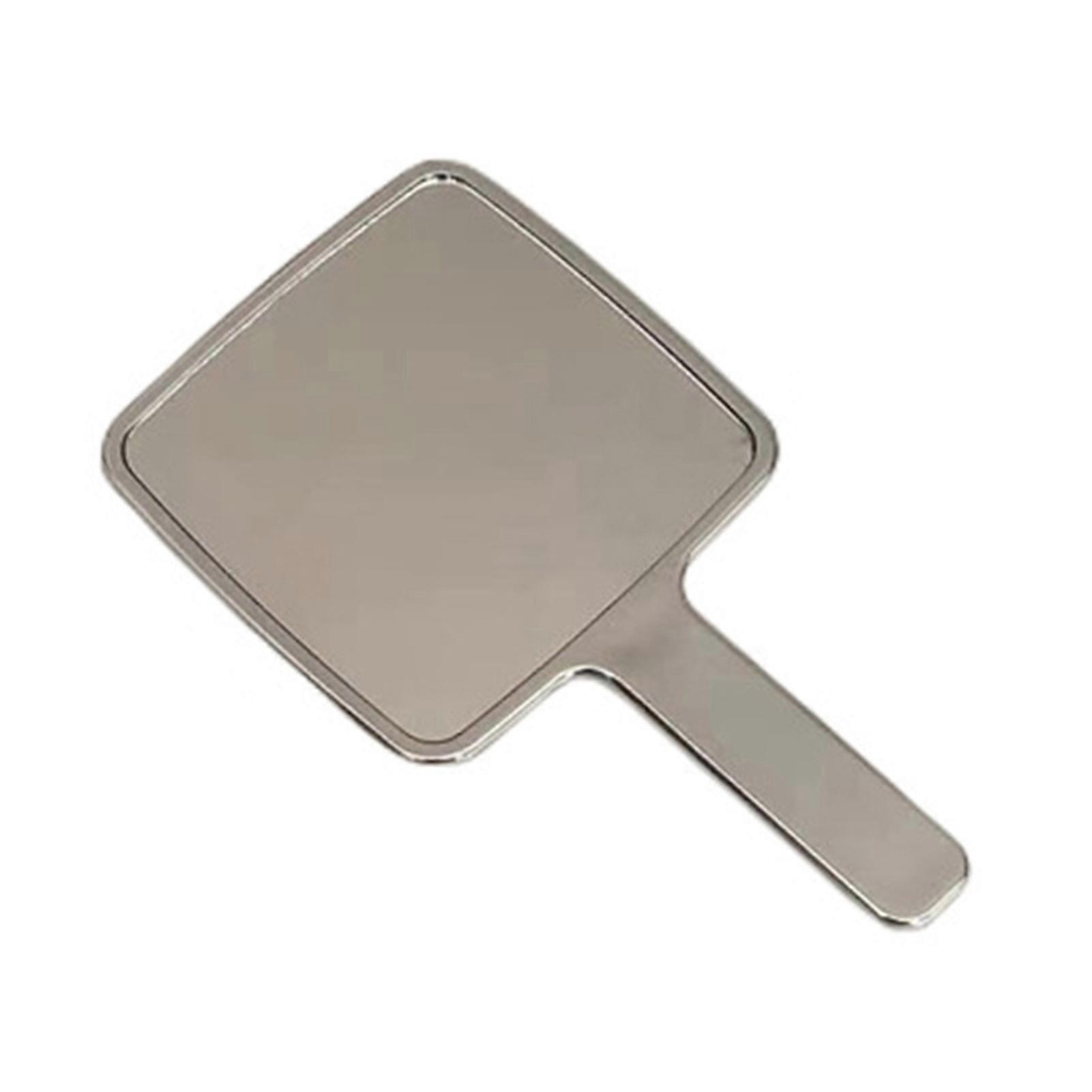 Makeup Mirror Reusable Compact Clear Exquisite Round/Square Waterflow Texture Handheld Travel Mirror Daily Use