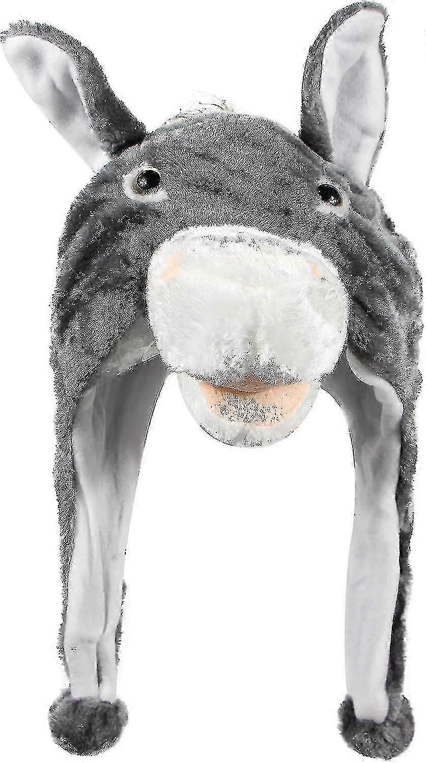 Plush Fun Animal Hats One Size Cap Polyester With Fleece Lining Good - JA