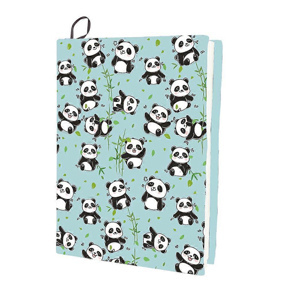 Polyester Book Covers Elastic Notebook Wraps Rectangle Panda 400x250mm