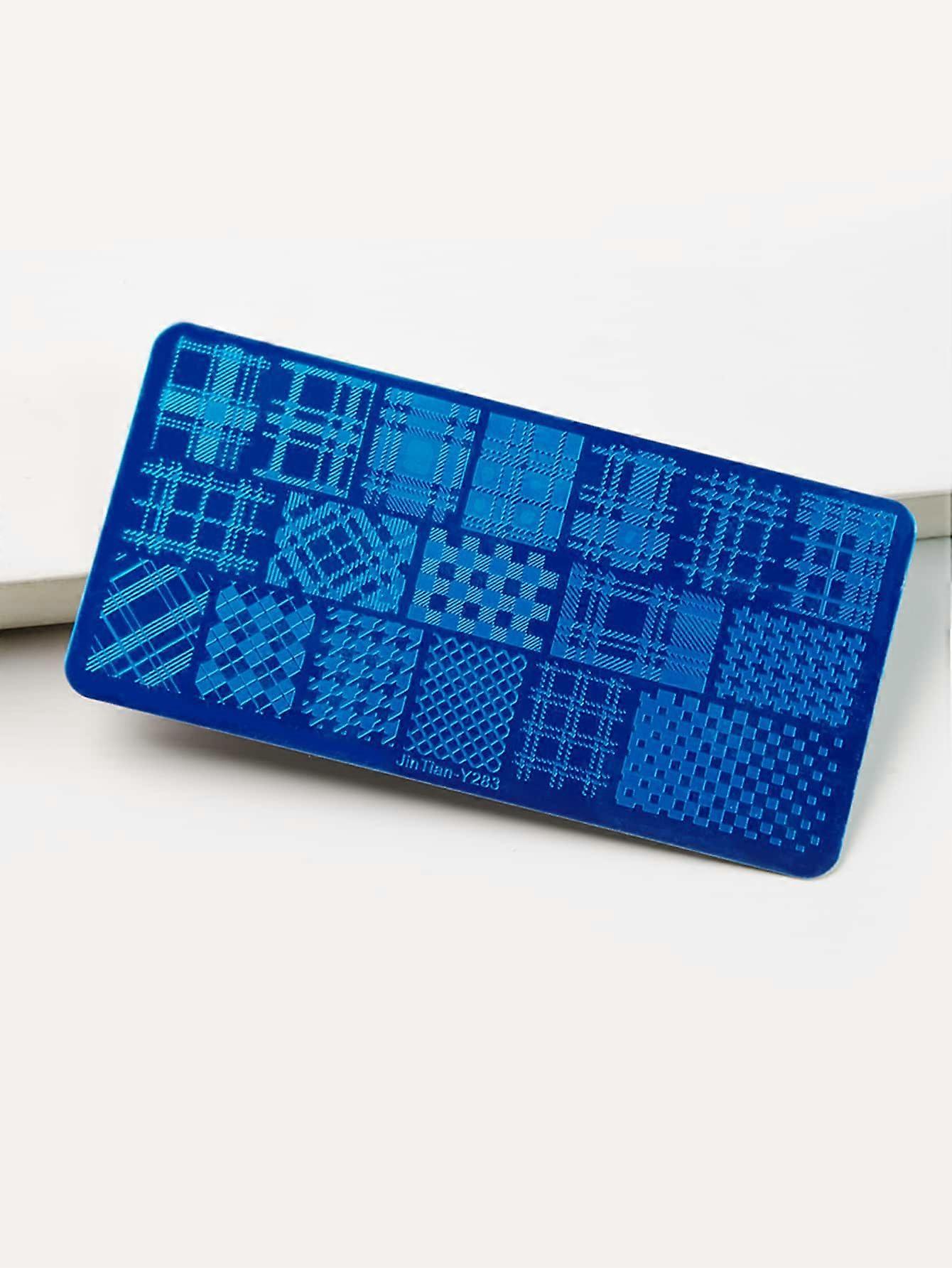 1 قطعة منقوشة نمط مسمار الفن قالب لوحة