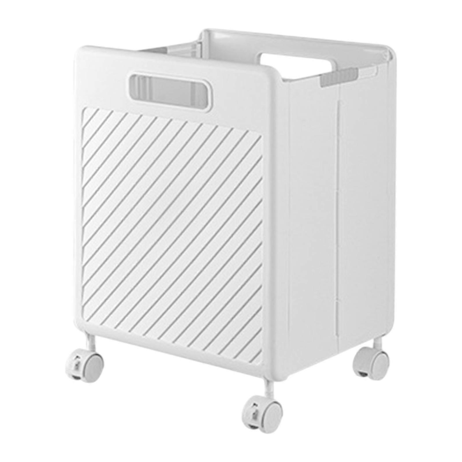 Faltbarer Wäschekorb mit Rädern, Wäschekorb Slim, Wäschebox