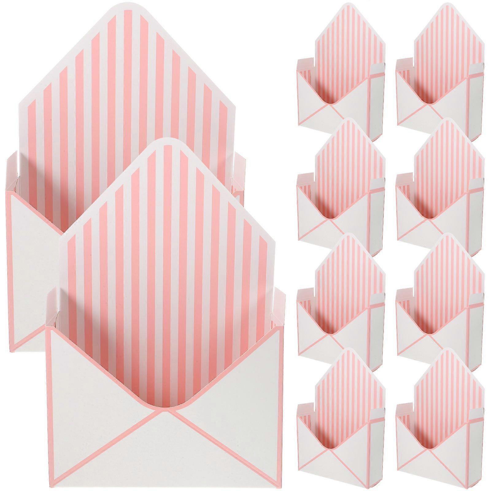 10Pcs Flower Envelope Box Fresh Flower Box Flower Wrapping Box Festival Flower Box
